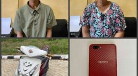 Pasangan suami istri inisial JI dan RH warga Tiyuh Penumangan merupakan terduga pelaku asusila terhadap MN (24) di Perkebunan Karet PT HIM. (Arie/NK)