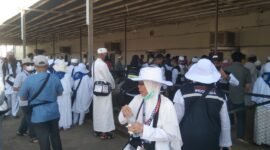 Jamaah haji Lampung Barat, menjalankan berbagai aktivitas di Makkah Al Mukaromah. (Ist/NK)