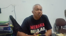 Bidang Sertifikasi dari Pembinaan Ketenagaaan Dinas Pendidikan dan Kebudayaan (Disdikbud) Provinsi Lampung, Roniasyah. (Foto: Luki) 