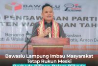 Ketua Bawaslu Lampung,  Iskardo P Panggar. (Foto: Humas Bawaslu). 