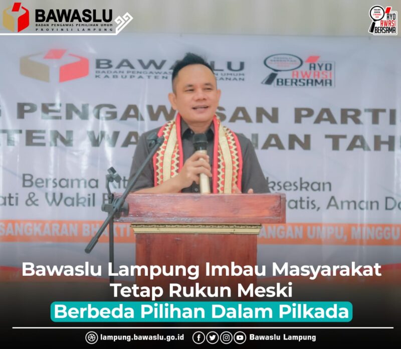 Ketua Bawaslu Lampung,  Iskardo P Panggar. (Foto: Humas Bawaslu). 