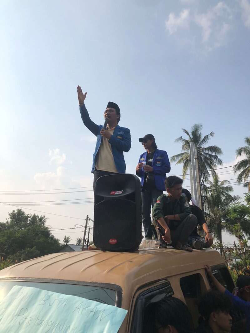 Ketua Cabang PMII Bandarlampung, Dapid Novian Mastur. (Foto: Luki) 