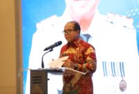 Pj Gubernur Lampung, Samsudin, ketika menyampaikan sambutan. (Foto: Adpim) 