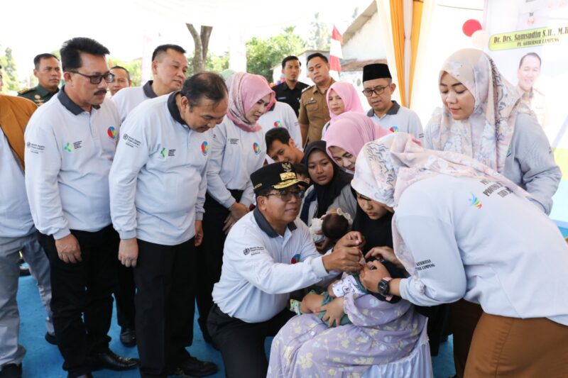 Pj Gubernur Lampung, Samsudin, ketika menghadiri acara PIN. (Foto: Diskominfotik) 