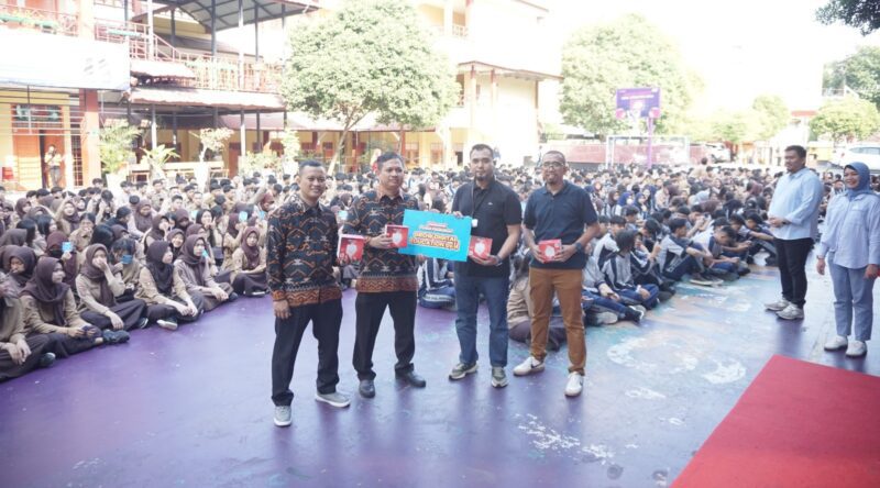 Ratusan siswa YP Unila antusias ikuti kegiatan Telkomsel, program edukasi bertemakan Grow Digital Education By.U yang diperuntukkan bagi siswa khususnya kelas XI dan XII. (Ist/NK)