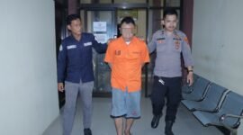 Satreskrim Polres Pringsewu meringkus seorang pelaku pencurian kendaraan bermotor yang berstatus Daftar Pencarian Orang (DPO). (Ist/NK)