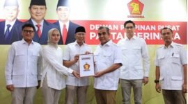 Rahmat Mirzani Djausal & dr Jihan Nurlela, resmi menerima Surat Rekomendasi B1KWK dari DPP Partai Gerindra sebagai calon Gubernur dan Wakil Gubernur Lampung dalam Pilkada Serentak 2024