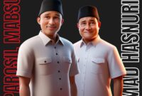 Calon bupati dan wakil bupati Lampung Barat, Parosil Mabsus dan Mad Hasnurin. (Ist/NK)