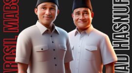 Calon bupati dan wakil bupati Lampung Barat, Parosil Mabsus dan Mad Hasnurin. (Ist/NK)