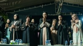 Jihan Nurlela Gelar Sholawat Kebangsaan  di Desa Bumiagung, Kecamatan Tegineneng, Kabupaten Pesawaran, pada Jumat malam, 30 Agustus 2024