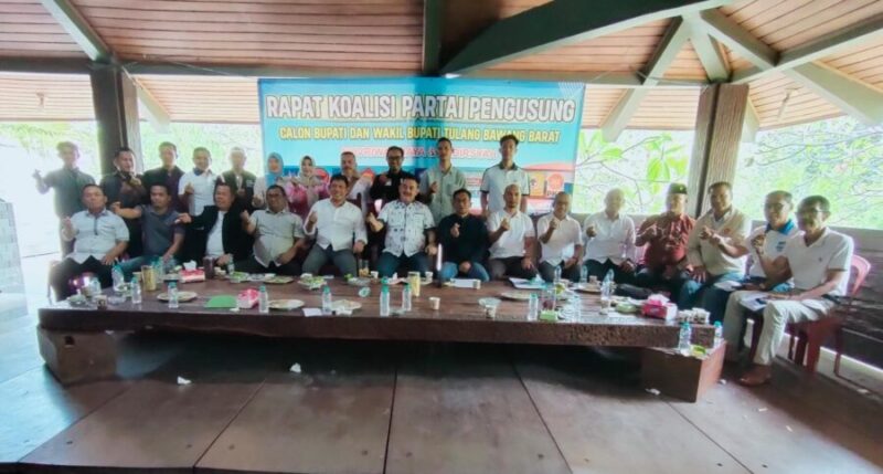 Koalisi Cinta Tubaba aktif menggelar rapat di Posko Calon Wakil Bupati Nadirsyah di Daya Murni, Kecamatan Tumijajar.