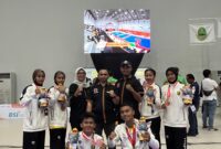 Atlet Hapkido Lampung mempersembahkan 3 medali perunggu di PON Aceh-Sumut 2024, Selasa (10/9/2024). (Ist/NK)