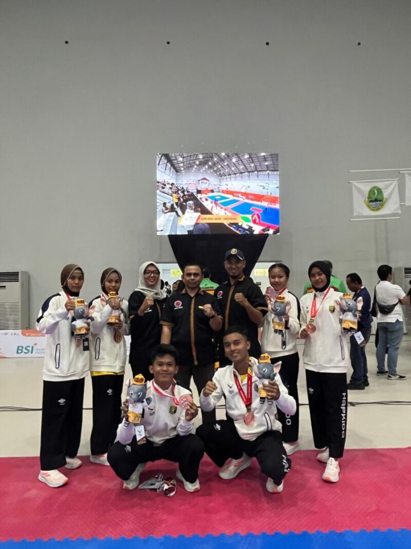 Atlet Hapkido Lampung mempersembahkan 3 medali perunggu di PON Aceh-Sumut 2024, Selasa (10/9/2024). (Ist/NK)