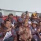 Penjabat gubernur Lampung Samsudin dan ketua umum KONI Lampung Arinal Djunaidi duduk bersebelahan saat menghadiri pembukaan PON XXI Sumut-Aceh 2024 di Stadion Harapan Bangsa Banda Aceh. (Ist/NK)