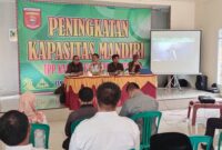 Tenaga Pendamping Profesional, Pendamping Desa Kabupaten Lampung Barat menggelar Pelatihan Peningkatan Kapasitas Mandiri, di Kadaka Resort & Villa, Balikbukit. (Ist/NK)