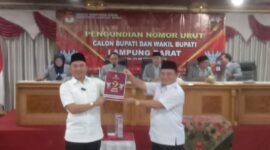 Pasangan calon bupati dan wakil bupati Parosil Mabsus dan Mad Hasnurin, mendapat nomor urut 2. (Iwan/Nk)