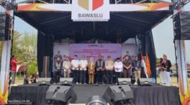 Wujudkan Pesta Demokrasi Berkualitas, Bawaslu Tubaba Deklarasi Pilkada Damai. (Arie/Nk)