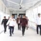 Pj Gubernur Lampung, Samsudin meninjau langsung arus mudik nataru, Selasa (24/12), Foto: Diskominfotik Provinsi Lampung.
