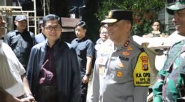 Pj Sekdaprov Lampung, Fredy melakukan peninjauan Malam Natal dan Tahun Baru, Selasa (24/12), Foto: Diskominfotik Provinsi Lampung.