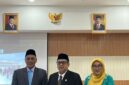 Sekretaris Dinas Komunikasi dan Informatika Lampung Barat, Indrayani, M.Pd dilantik sebagai kepala Biro Hukum SDM dan Humas BPJPH RI di Jakarta, Senin (30/12/2024). (Ist/Nk)