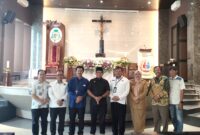 Pj. Gubernur Tinjau Gereja Katedral, Minggu (31/12), Foto: Diskominfotik Provinsi Lampung.