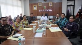 Pj Gubernur Lampung dalam Rapat Finalisasi Opsen PKB dan Opsen BBNKB Tahun 2025, Foto: Diskominfotik Provinsi Lampung.