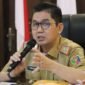 Pj. Sekdaprov Lampung, Fredy saat memimpin Rapat Koordinasi Dukungan Pelaksanaan MBG Provinsi Lampung, di Ruang Sakai Sambayan, Senin (13/1), Foto: Diskominfotik Provinsi Lampung.