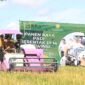 Pemerintah dan Ribuan Petani rayakan keberhasilan panen raya padi serentak di Kelurahan Adipuro, Kecamatan Trimurjo, Senin (7/4/2025), Foto: Diskominfotik Provinsi Lampung.