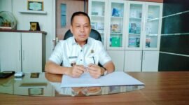 Pj Sekda Kabupaten Tubaba, Perana Putera di ruang kerjanya, Rabu (16/4/2025), Foto: Arie/NK.