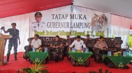 Rahmat Mirzani Djausal pada acara Tatap Muka Gubernur Lampung, Foto: Istimewa.