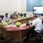 Rakor Pengendalian Inflasi Daerah di Ruang Command Center, Lantai II Diskominfotik Provinsi Lampung, Senin (28/4/2025), Foto: Ist.