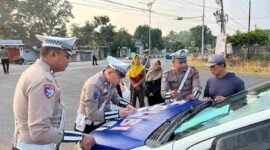 Polres Tubaba saat melakukan razia gabungan, Jumat (2/5/2025), Foto: Arie/NK.
