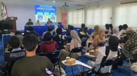 Diskusi Publik yang digelar oleh Lampung Geh Academy bersama AJI Bandar Lampung di Kopdit Mekar Sai, Pahoman, Selasa (6/5/2025), Foto: Ist.