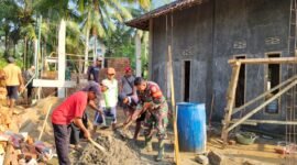 TMMD membangun MCK di Masjid Nurul Iman, Kamis (8/5/2025), Foto: Ist.