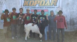 Kambing yang harganya mencapai Rp95 Juta, milik salah satu peserta lomba, Foto: Arie/NK.