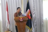 Mad Hasnurin saat membuka kegiatan VLH Evaluasi KLA Tahun 2025 yang digelar di Aula Kagungan, Kantor Bupati, Kamis (15/5/2025), Foto: Iwan/NK.