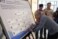 Penandatanganan pakta integritas dalam acara yang digelar di Ruang Sungkai, Balai Keratun, Jumat (16/5/2025), Foto: Ist.