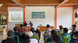 Satgas TMMD saat menggelar sosialisasi peternakan di Pekon Pemerihan, Jumat (16/5/2025), Foto: Ist.