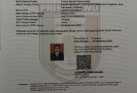 Surat Izin Praktik Perawat (SIPP) milik Ns. Nur Aliman S.Kep, Foto: Reza/NK.