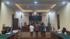 Tiga saksi yang dihadirkan JPU pada sidang kasus korupsi dana hibah LPTQ, Rabu (21/5/2025), Foto: Reza/NK.