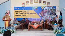 Pencanangan Desa Bersih dari Narkoba 2025, Selasa (27/5/2025), Foto: Eko/NK.