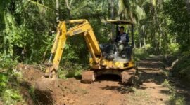 Pembangunan jalan di Pekon Pemerihan, Foto: Ist.