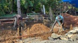 Proses pembuatan fasilitas MCK di Masjid Nurul Yakin, Foto: Ist.