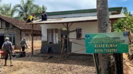Progres pembangunan ulang rumah Tarwono yang telah mencapai 51 persen, Foto: Ist.