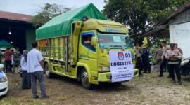 Pengiriman Logistik untuk PSU Pesawaran, Kamis (22/5/2025), Foto: Soheh/NK.
