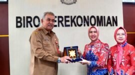 Kepala Biro Perekonomian Provinsi Lampung  Rinvayanti  belajar Pengendalian Inflasi ke Jawa Timur.