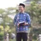Bupati Pringsewu, Riyanto Pamungkas bertindak sebagai inspektur upacara, Senin (2/6/2025), Foto: Reza/NK.