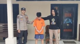 Polsek Gadingrejo saat berhasil menangkap pelaku perampasan motor, Kamis (19/6/2025), Foto: Reza/NK.