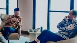 Gubernur Lampung, Rahmat Mirzani Djausal saat menemui Menteri Perindustrian RI, Sabtu (28/6/2025). Foto: Ist.