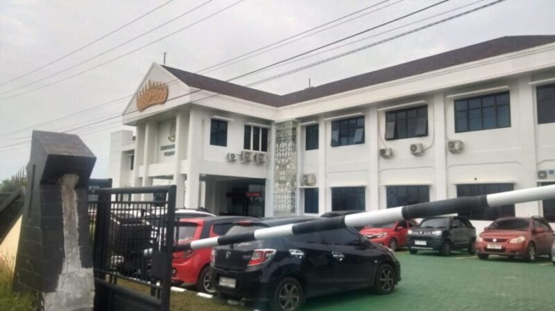 Suasana kantor kejari Pesawaran. Foto: Soheh/NK.
